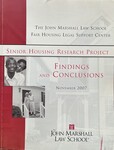 Senior Housing Research Project: Findings & Conclusions by Michael P. Seng, F. Willis Caruso, Lillian Seymore, Frank Young, and Joe Frankus